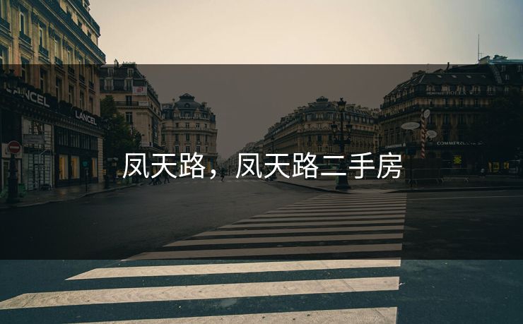 凤天路，凤天路二手房